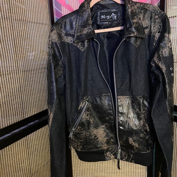Denim & Leather Jacket - Picture 3 of 4